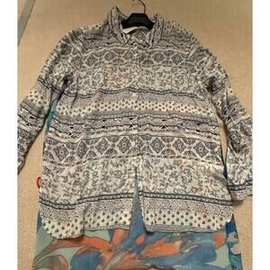Tribal Long Sleeve Button-Up Shirt Large